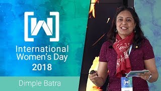 Lightning Talk with Dimple Batra International Womens Day 2018  Bangalore India [upl. by Adamo620]