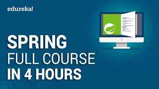 Spring Full Course  Learn Spring Framework in 4 Hours  Spring Framework Tutorial  Edureka [upl. by Nais]