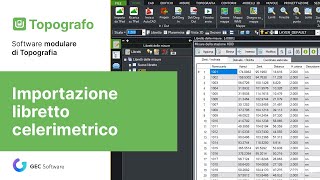 Topografo  Modulo T Importazione libretto celerimetrico [upl. by Idnem]
