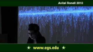 Avital Ronell Media Technology and Scholarship 2010 [upl. by Calie189]