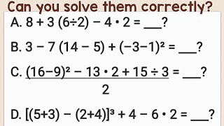 Order of Operations with Complete References PEMDAS GEMDAS MDAS part1 [upl. by Eniamat69]