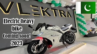 Coming soon Get ready to ride the powerful electric heavy bike VLEKTRA EVOC in Pakistan [upl. by Lymann]