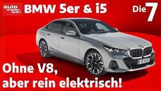 Neuer BMW 5er Ohne V8 aber rein elektrisch I auto motor und sport [upl. by Swayder]