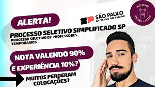 Processo seletivo simplificado de Professores SP Peso da nota e experiência Veja [upl. by Booze802]