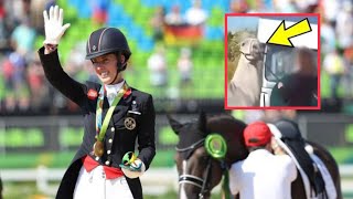 Charlotte Dujardin video  Charlotte Dujardin Pulls Out of Olympics After Training Video Appearsari [upl. by Hime666]