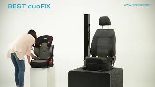 Foppapedretti seggiolino auto BEST duoFIX fissaggio ISOFIX Gruppo 23 da 15 a 36 kg [upl. by Humfrid]