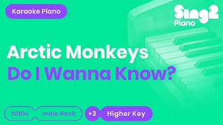 Arctic Monkeys  Do I Wanna Know Higher Key Karaoke Piano [upl. by Doloritas]