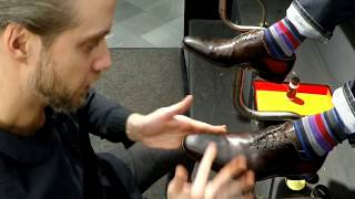 Just look at those Magnanni Shoes Shine New Magnanni shoes and polish ASMR [upl. by Delanos]