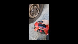 Compressor small but good einhell pressito battery 18v test on the van [upl. by Marr917]