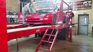 z32 300zx 53 LS swap dyno pull [upl. by Aneetsirk]