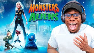 I Watched MONSTERS VS ALIENS For The FIRST Time amp Its HILARIOUS [upl. by Erme]