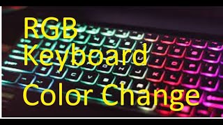 How to Change RGB keyboard colors  Alienware Dell Msi method same [upl. by Gorman]