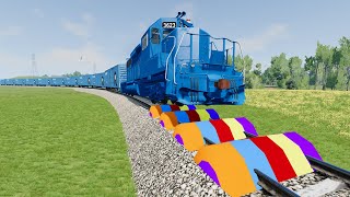 Trains Vs Potholes 31 – BeamNG Drive [upl. by Nnaeus]