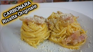 CARBONARA RICETTA ORIGINALE PRONTA IN 10 MINUTI [upl. by Emsoc986]