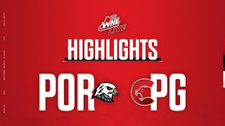 Portland Winterhawks at Prince George Cougars 119  WHL Highlights 202324 [upl. by Meares]