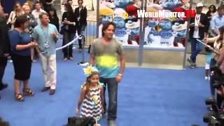 Larry Birkhead and Anna Nicole Smiths 6 year old daughter on the red carpet [upl. by Ragnar]