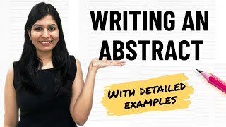 How to write an abstract  Part 2  Abstract writing with examples [upl. by Haneekas788]