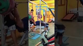 powerlifter exercise bench press 110kg [upl. by Elbag]