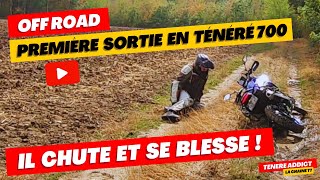 Offroad  Il chute et se blesse pour sa première sortie en Ténéré 700  Sur les pistes du Chablais [upl. by Latty]