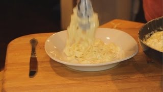 Making Fettuccine Alfredo for ASMR with soft spoken narration [upl. by Anivram]