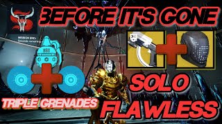 TRIPLE GRENADE BUILD Solo Flawless Master Presage STRIKER TITAN Top Tree GOOD BEFORE ITS GONE [upl. by Asiak]