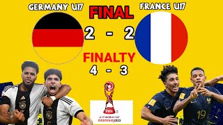 🔴Germany U17 vs France U17 LIVE  FINAL FIFA PIALA DUNIA U17 02122023 2023 Highlights Full Match [upl. by Ytak]