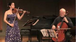 Johann Halvorsen  Duo for Violin and Cello  Center Stage Strings Benefit Concert 2012 [upl. by Nerret]