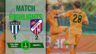 KALEV 1 2 URARTU UEFA CONFERENCE LEAGUE  1ST QUALIFYING ROUND  HIGHLIGHTS 110724 [upl. by Yaj]