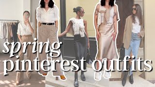 Recreating Spring Pinterest Looks  Shop Your Closet [upl. by Ativla]