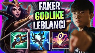 FAKER IS GODLIKE WITH LEBLANC MID  T1 Faker Plays Leblanc Mid vs Sylas  Season 2024 [upl. by Plumbo]