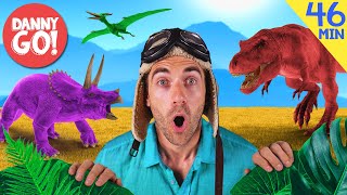 Dinosaurs Sharks Monkeys  more 🦖🦈🐒  Dance Along Compilation  Danny Go Songs for Kids [upl. by Annayrb]