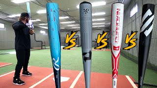 EXIT VELO SHOWDOWN  Rawlings Clout vs DeMarini The Goods vs Stringking Metal 2 vs Stinger Guardian [upl. by Benedic915]