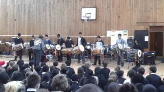 foxford christmas assembly dhol players [upl. by Potts]