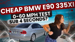 CHEAPEST E90 335XI 3 Series 060 Time Test VS Car and Driver [upl. by Bowers]