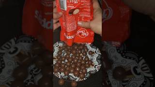 Pouring Whoppers chocolate asmr trending shorts [upl. by Acirehs]