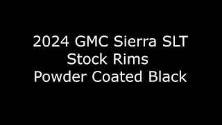 GMC Sierra Powder Coated Rims [upl. by Eirolam]