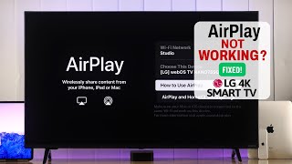 LG Smart TV Apple Airplay Not Working  Fixed [upl. by Lienhard818]