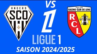 Ligue 1 McDonalds 20242025 1ère journée de ligue 1 entre le SCO dAngers et le Racing club de Lens [upl. by Eneroc]