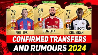 NEW CONFIRMED TRANSFERS amp RUMOURS 💰😳 ft BENZEMA PHILLIPS CHALOBAHetc [upl. by Klotz]