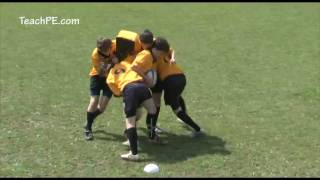 Rugby Mauling Drills  Bag then rip plus 2 [upl. by Goeger833]