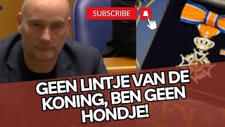 Van Dijk SP vertrekt met applaus maar wil geen lintje van de KONING Ben geen HONDJE [upl. by Irap]