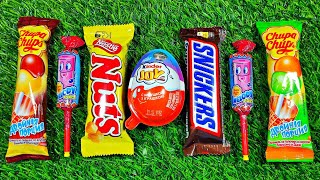 ASMR LOLLIPOP ICE CREAM Unpacking Kinder BIG Surprise eggs AND Lollipops Chocolate Sweets [upl. by Slinkman]