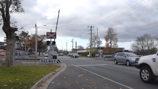 Forest Street Level Crossing Wendouree Victoria Australia [upl. by Marlie40]