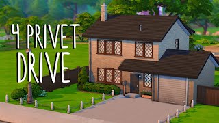 4 Privet Drive 🦉⚡  CC Download  Sims 4 Speed Build [upl. by Jesus]