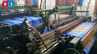 lungi making process in power loom lungi manufacturing  lungi whole sale [upl. by Pleasant]