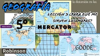 Geografía 5° Primaria  B1 L3  ¿Para qué me sirven los mapas [upl. by Sidnac77]