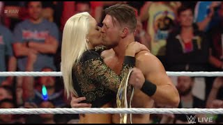 The Miz and Maryse Kiss  Raw April 4 2016 [upl. by Collis]