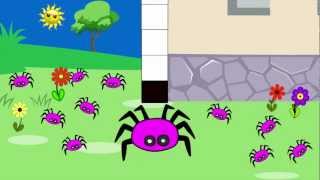 Itsy Bitsy Spider Rock Version  Learn English  Nursery Rhyme [upl. by Luttrell]