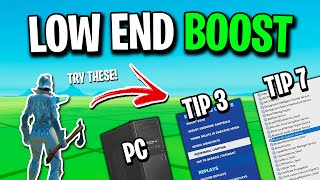 How To BOOST FPS In Fortnite ✅ LowEnd PCLaptop [upl. by Sac]