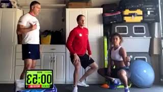 15 min Fencing Footwork at Home w Olympians  Race Imboden Ysaora Thibus and Maurizio Zomparelli [upl. by Dun408]